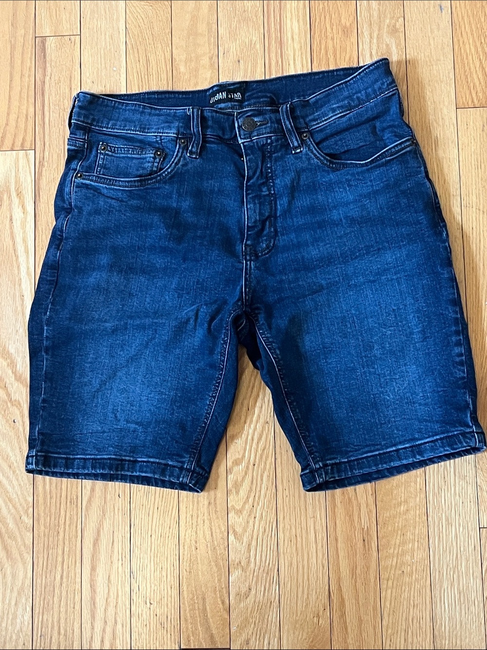Men's Urban Star Dark Blue Denim Shorts size 32